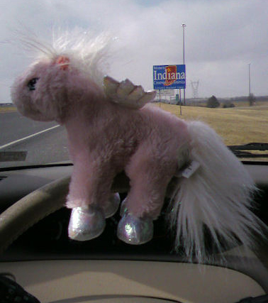 Driving into Indiana