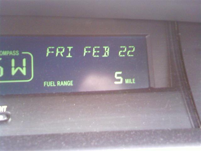 Low on gas